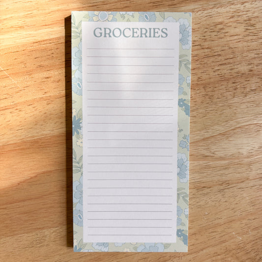 Coastal Floral Grocery List