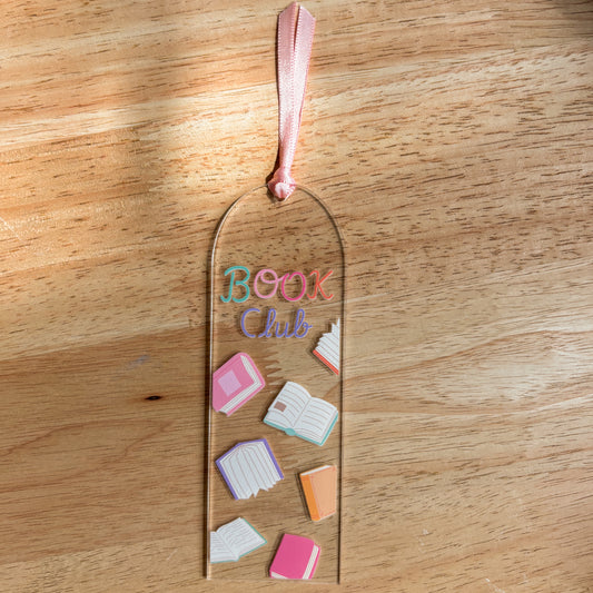 Book Club Acrylic Bookmark