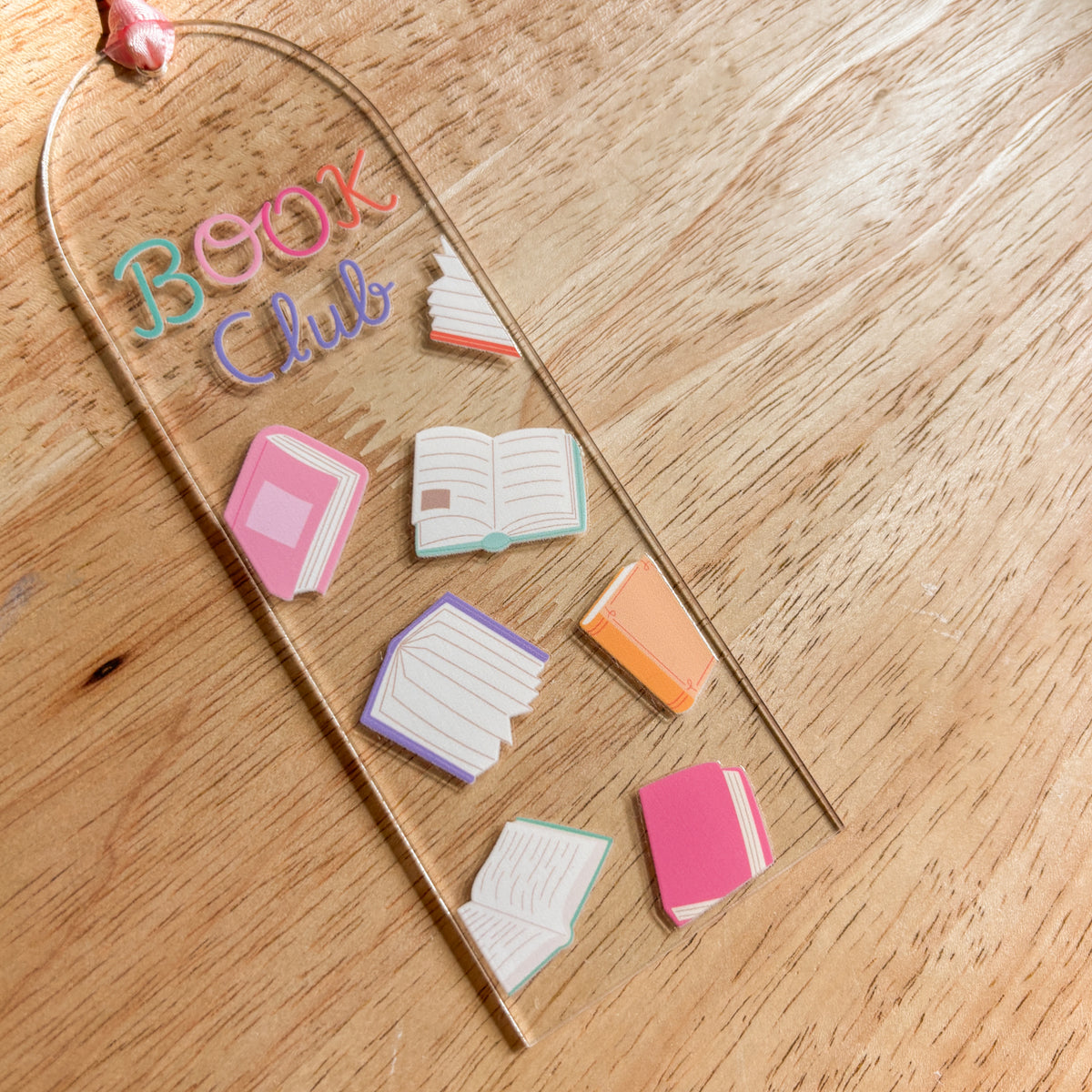 Book Club Acrylic Bookmark
