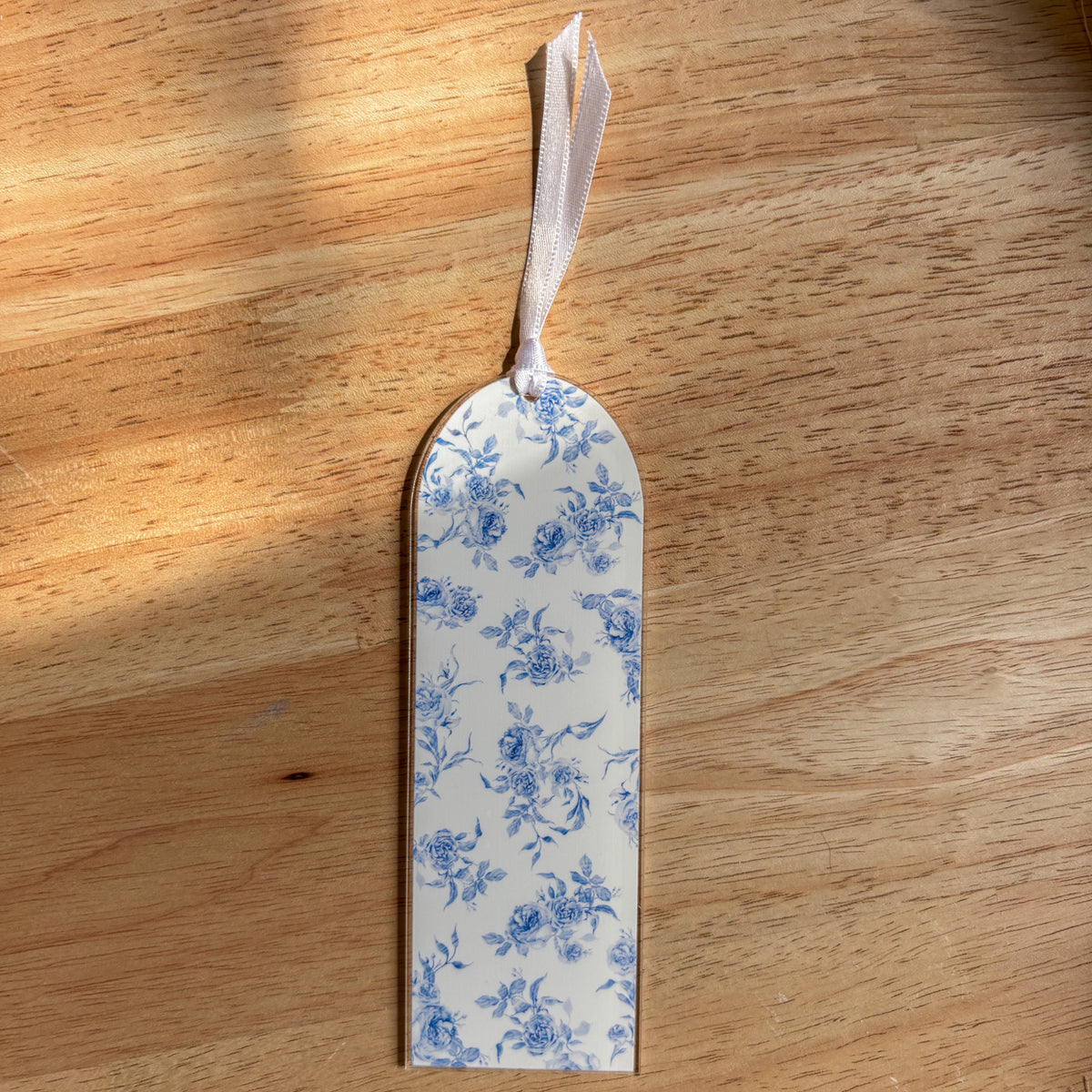 Vintage Floral Acrylic Bookmark