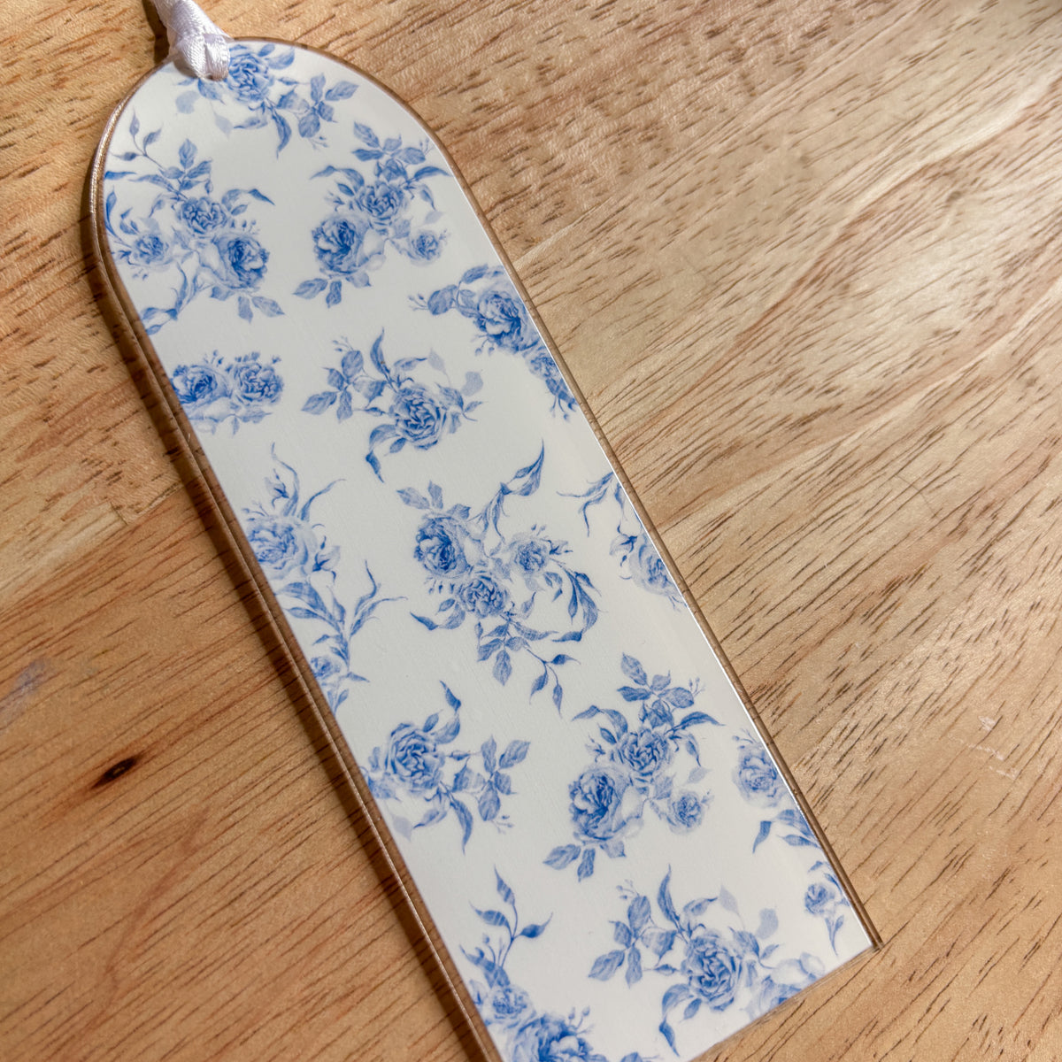Vintage Floral Acrylic Bookmark