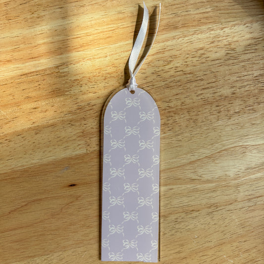 Purple Bows Acrylic Bookmark