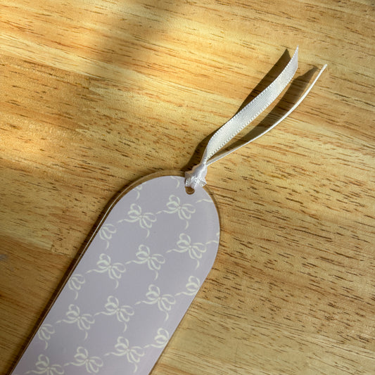 Purple Bows Acrylic Bookmark