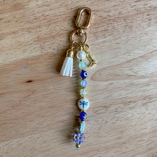 Coastal Cowgirl Beaded Keychain