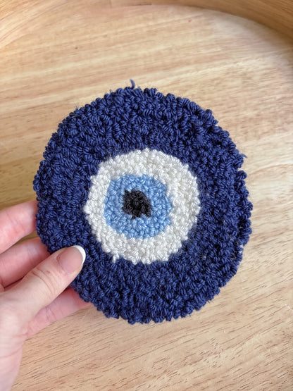 Blue Evil Eye Coaster