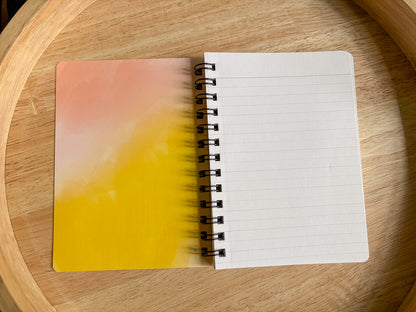 Rainbow Floral Softcover Spiral Notebook