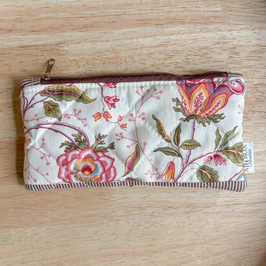Vintage Wildflower Pencil & Glasses Case