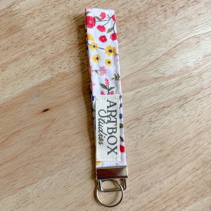 Bright Floral Wristlet
