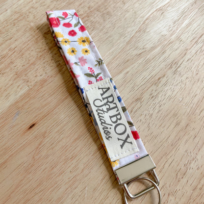 Bright Floral Wristlet