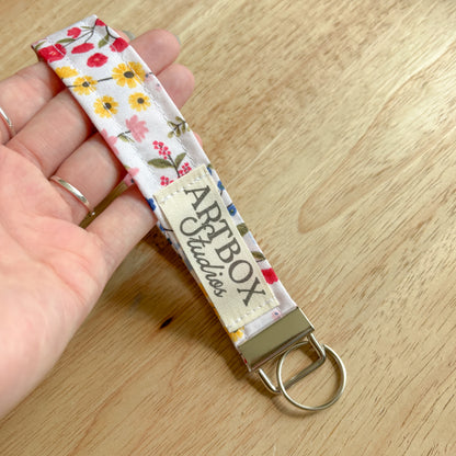 Bright Floral Wristlet