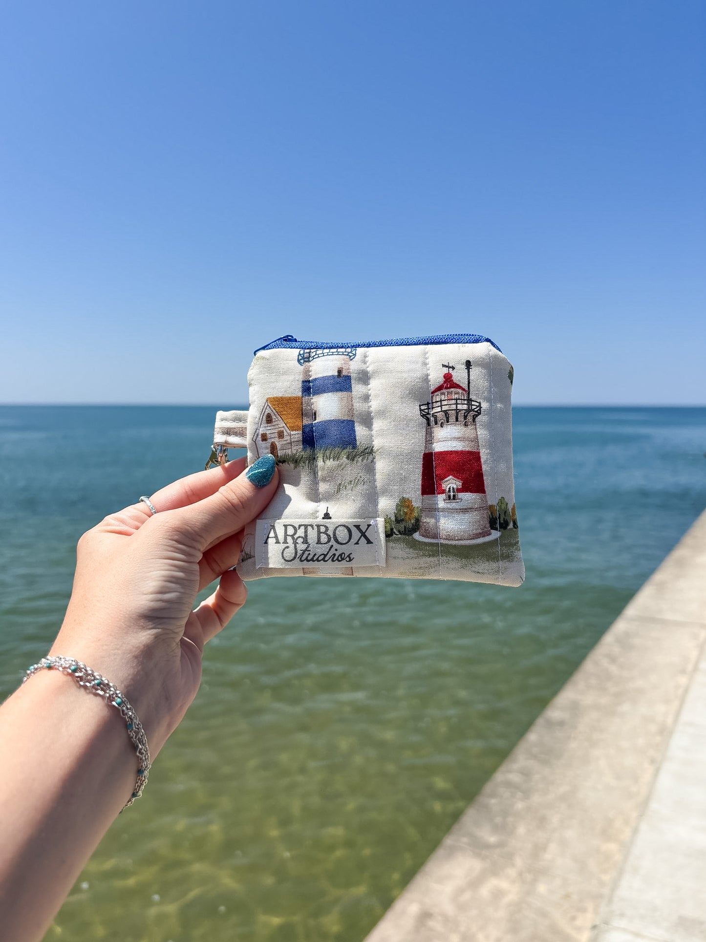 Lighthouse Keychain Wallet