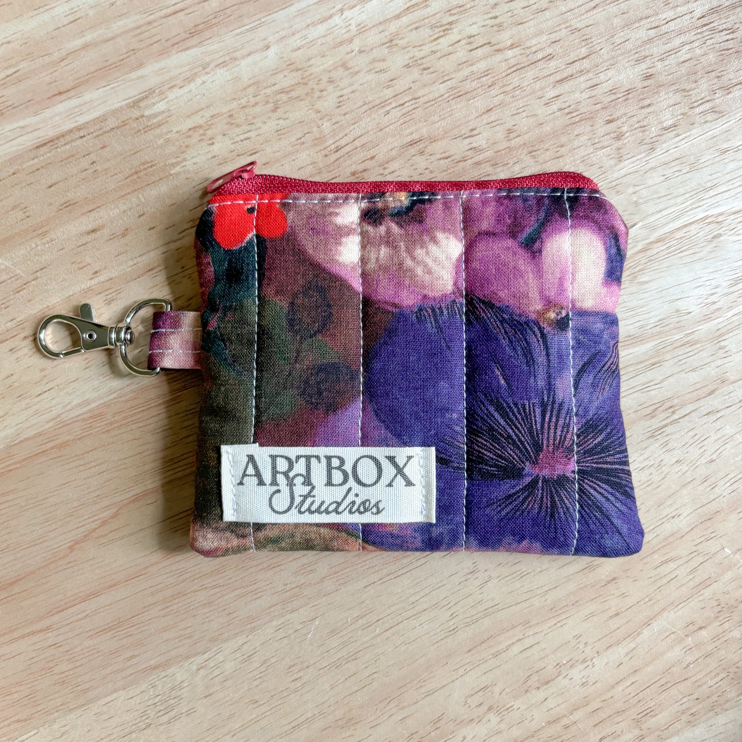 Midnight Meadows Keychain Wallet
