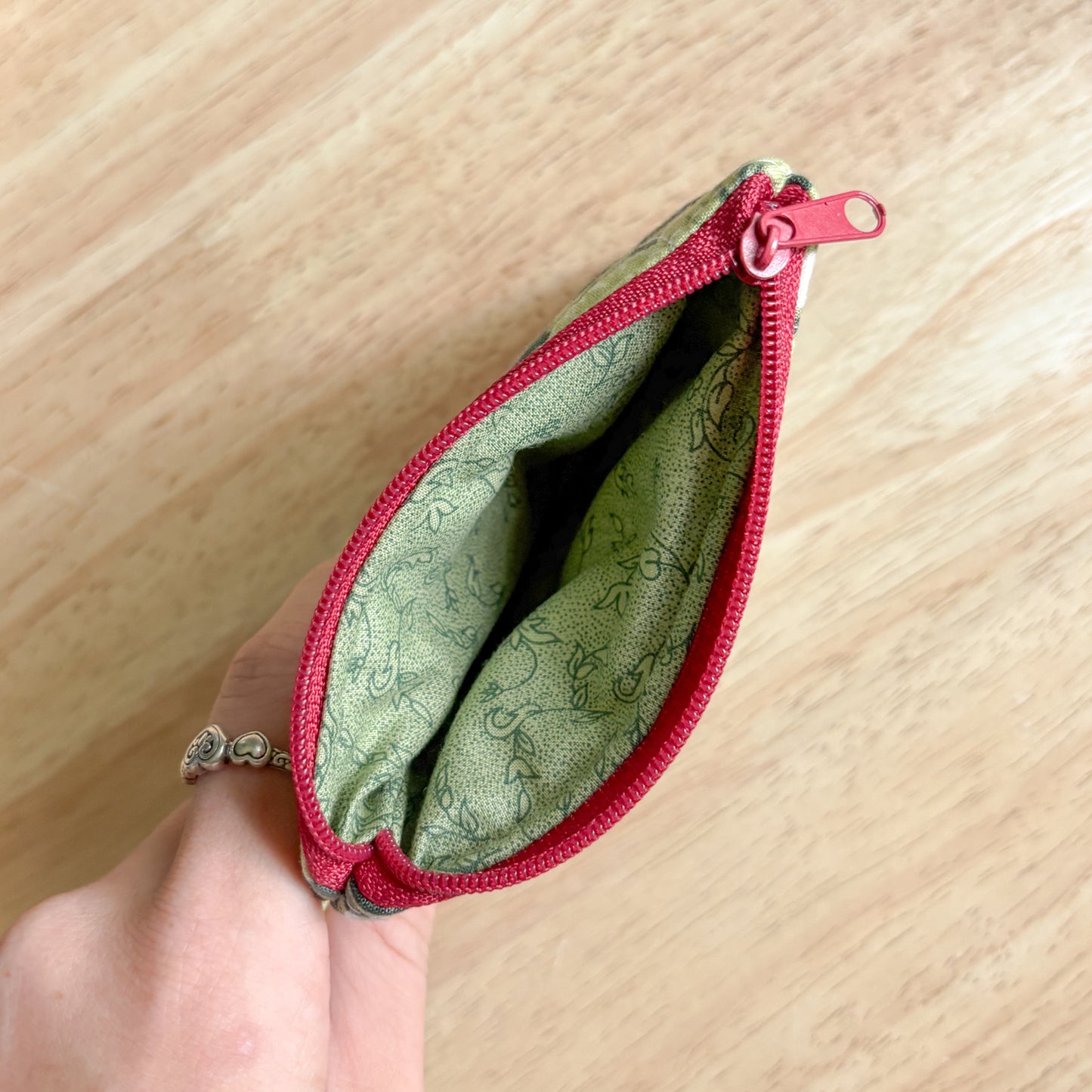 Geranium Garden Keychain Wallet