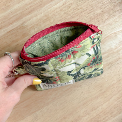 Geranium Garden Keychain Wallet