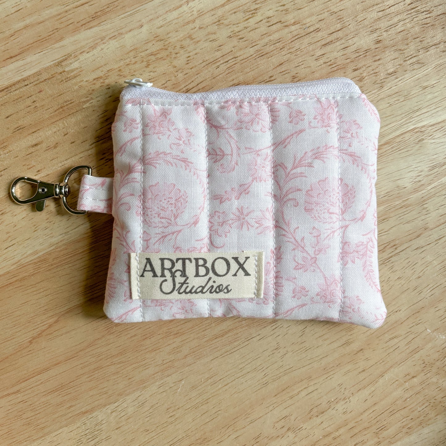 Vintage Pink Keychain Wallet
