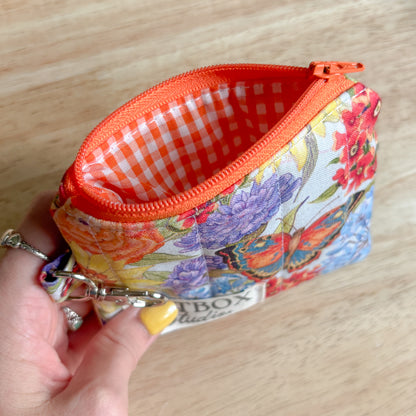 Butterfly Garden Keychain Wallet