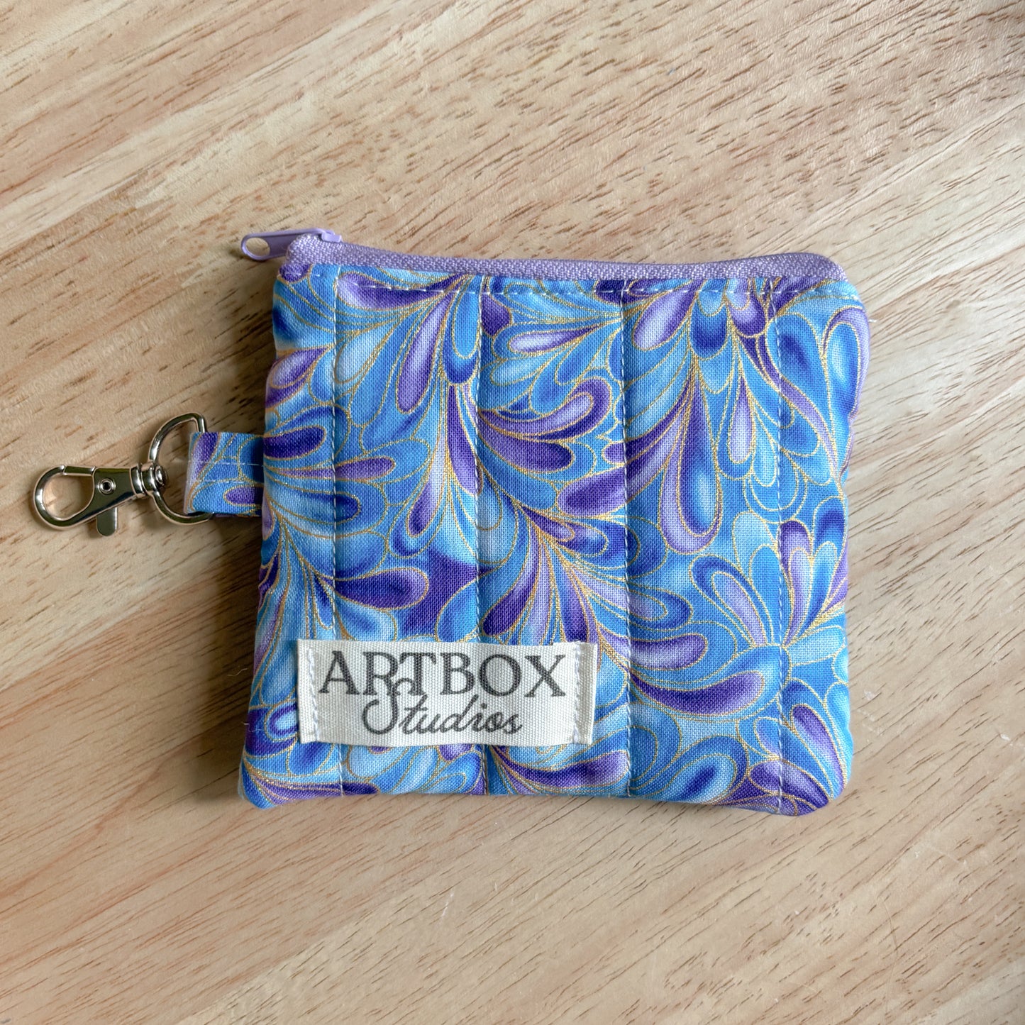 Lavender Tide Keychain Wallet