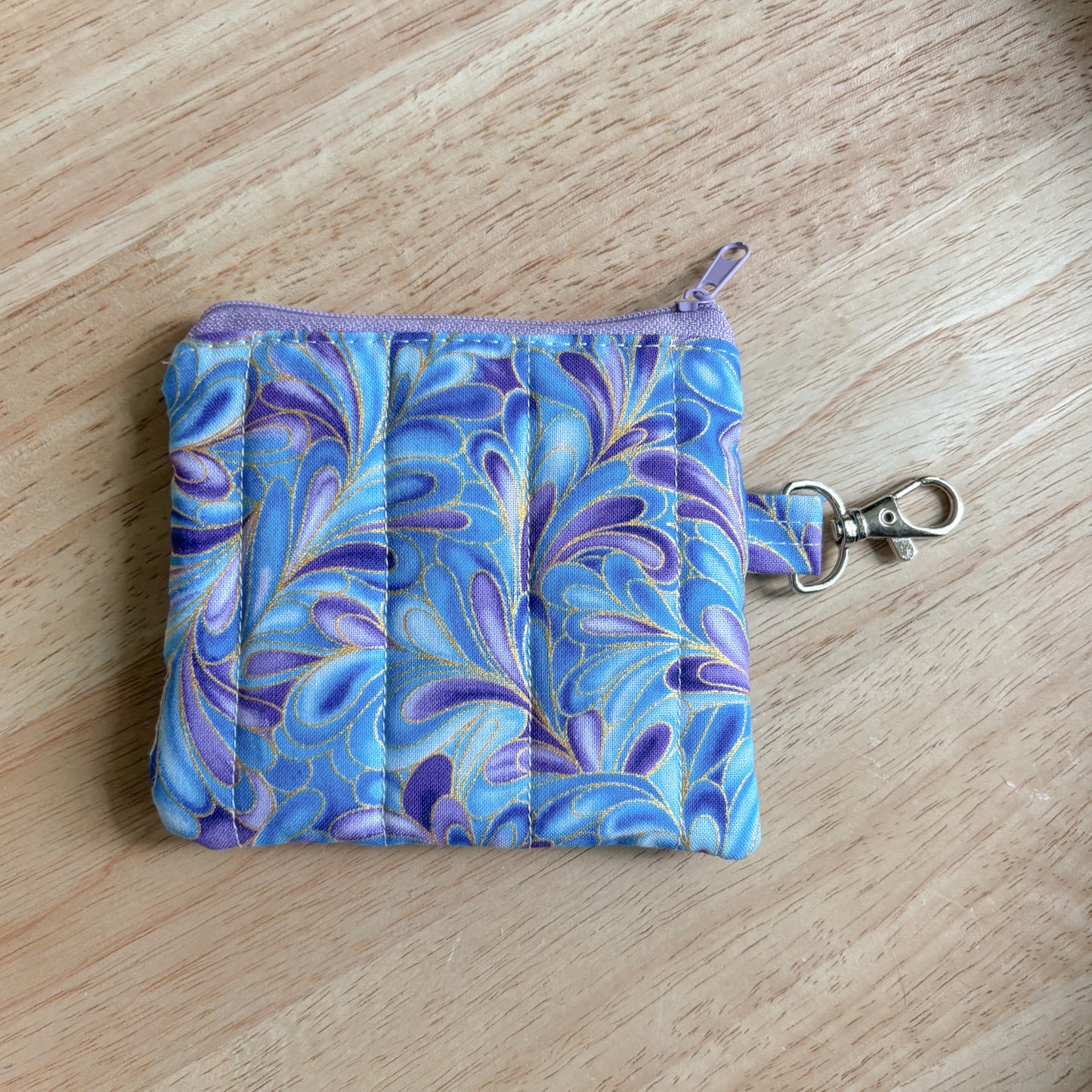 Lavender Tide Keychain Wallet