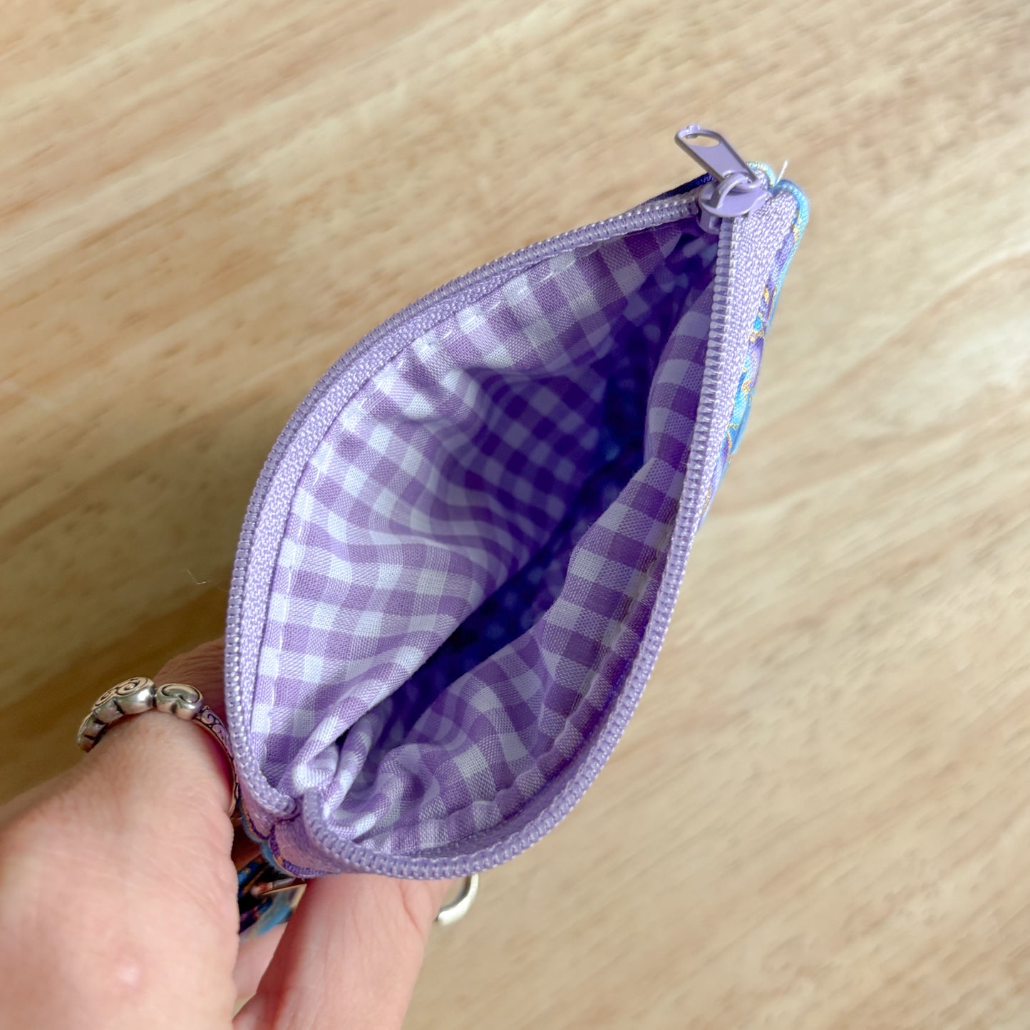Lavender Tide Keychain Wallet