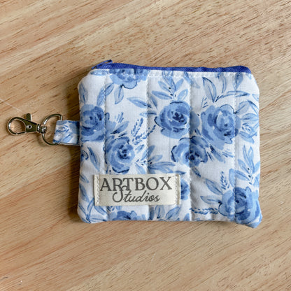 Watercolor Floral Keychain Wallet