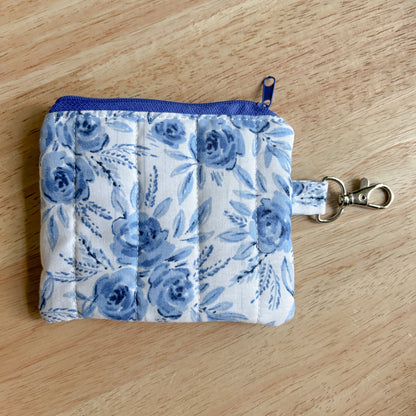 Watercolor Floral Keychain Wallet