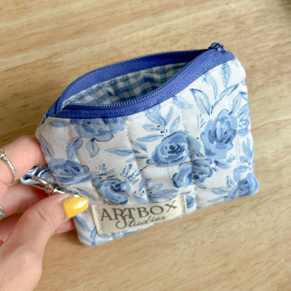 Watercolor Floral Keychain Wallet