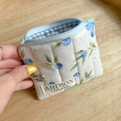 Blueberry Harvest Keychain Wallet