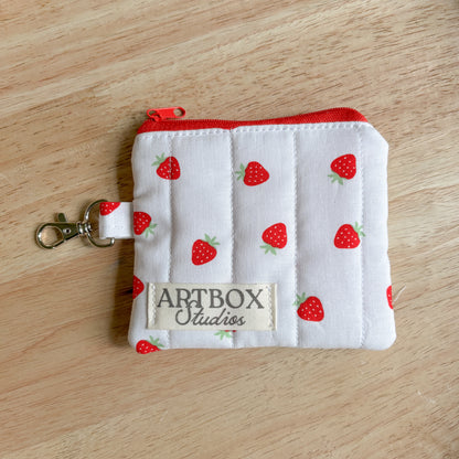 Strawberry Patch Keychain Wallet