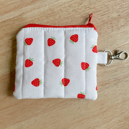 Strawberry Patch Keychain Wallet
