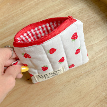 Strawberry Patch Keychain Wallet