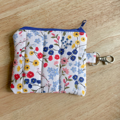 Bright Floral Keychain Wallet
