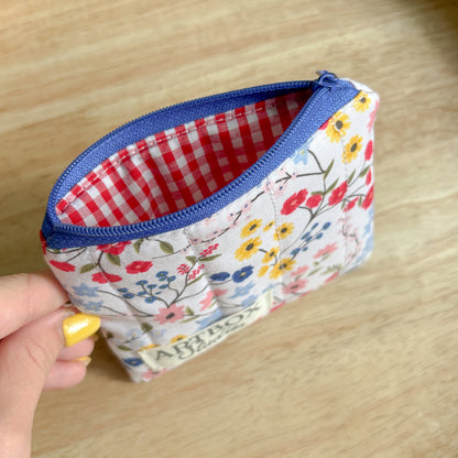 Bright Floral Keychain Wallet