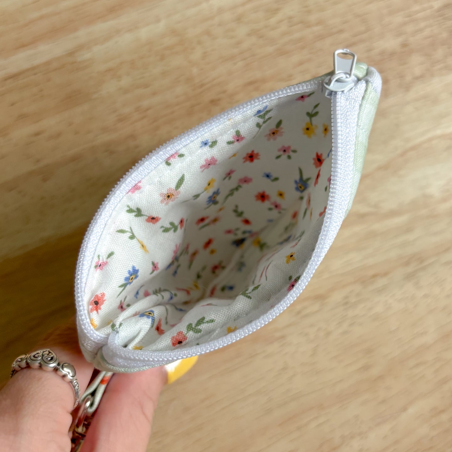 Duck Gingham Keychain Wallet
