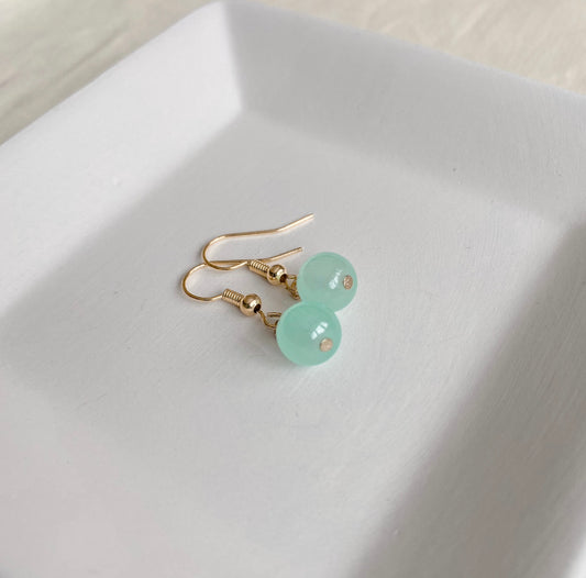 Sage Jade Dangling Earrings