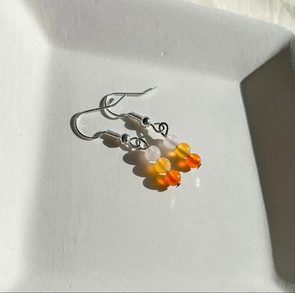Agate + Jade Dangling Earrings